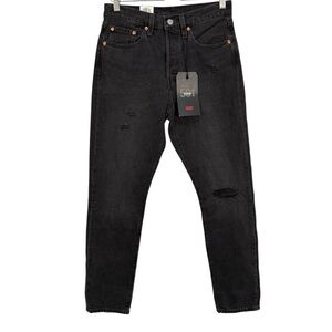 Levi's 501 High Rise Skinny Fit Distressed Jeans Size 27